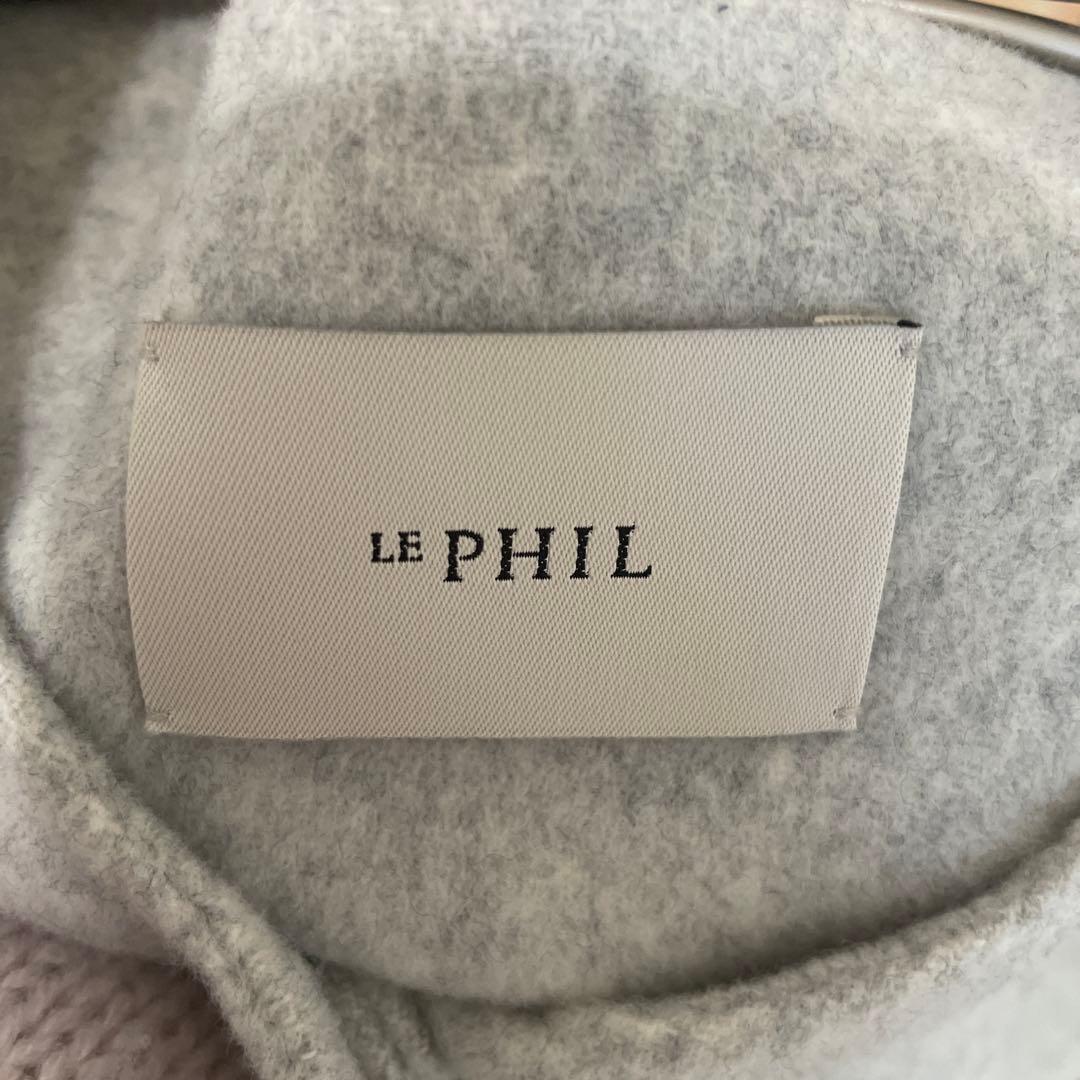 ルフィル le phil ウールリバーコート　ポンチョ　ケープ