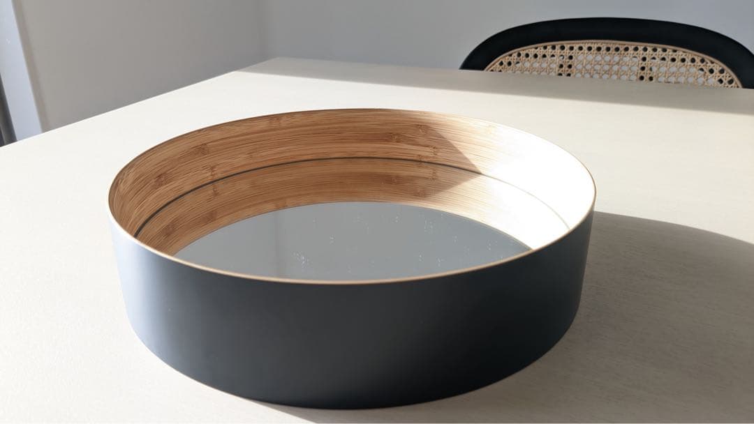 TEORI テオリ　ZERO ゼロ 壁掛けミラー　Sサイズ 墨色