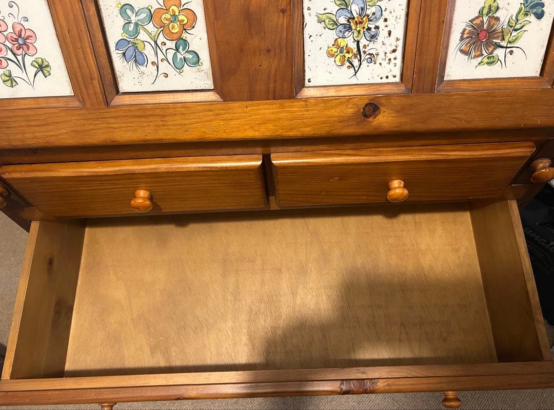 希少廃盤品　スペインタイル　ライティングビューロ　カントリー　バレンシアパイン