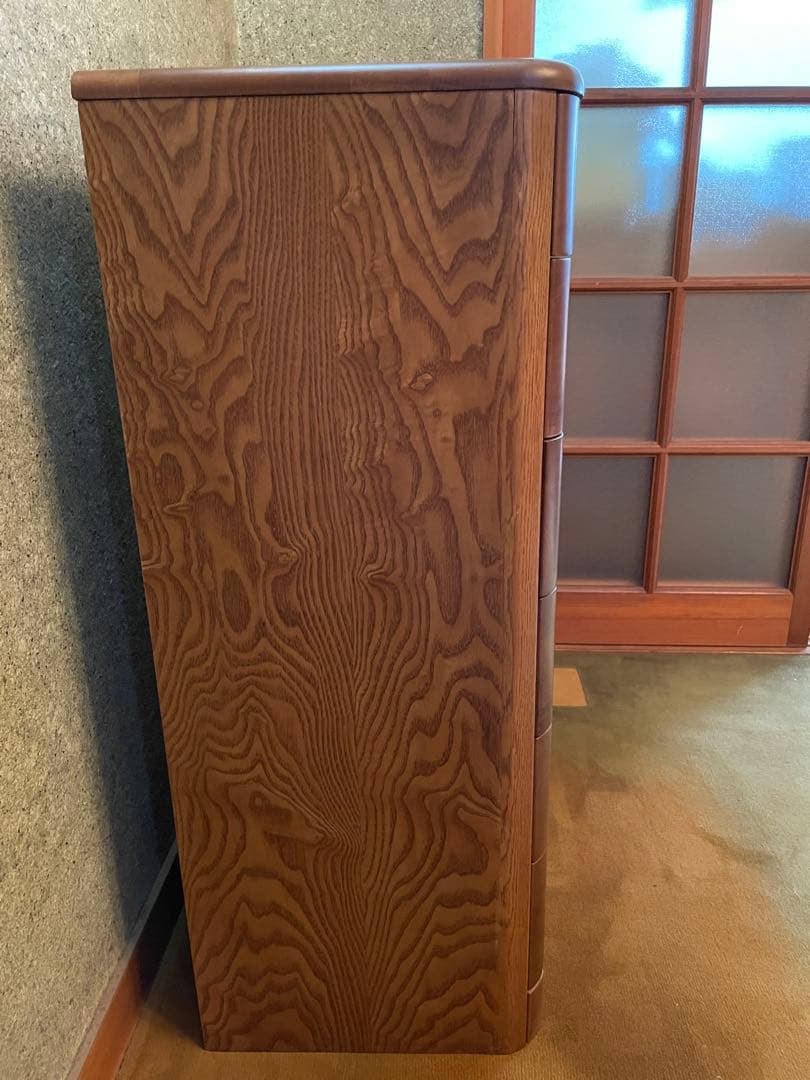 光製作所 チェスト6段 ナラ無垢材 昭和レトロ ヴィンテージ 家具