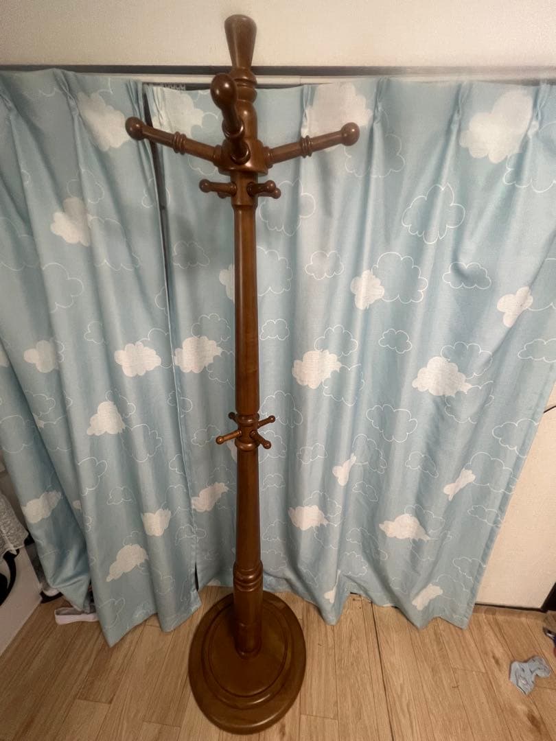 美品送料込‼️ TOCOM あずま工芸 ポールハンガー コートハンガー 天然木