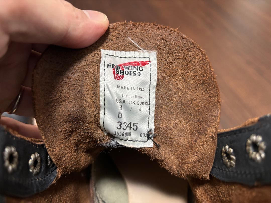 RED WING 3345 ブラックスミス 茶芯レザー26.0cm