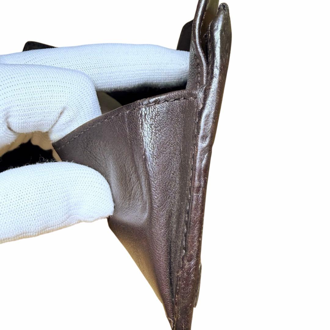 GUCCI グッチ 二つ折り財布 シマ インターロッキング GG ロゴプレート