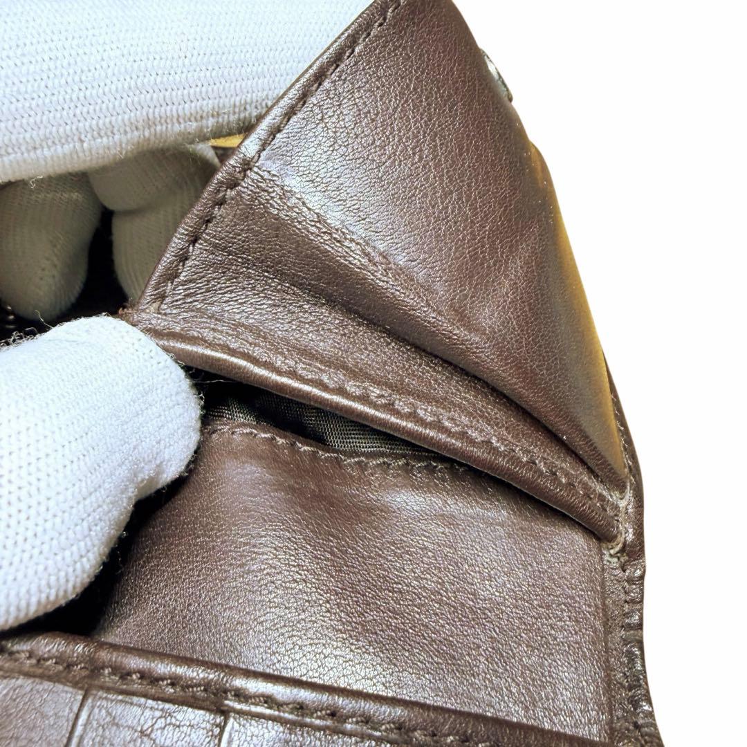 GUCCI グッチ 二つ折り財布 シマ インターロッキング GG ロゴプレート