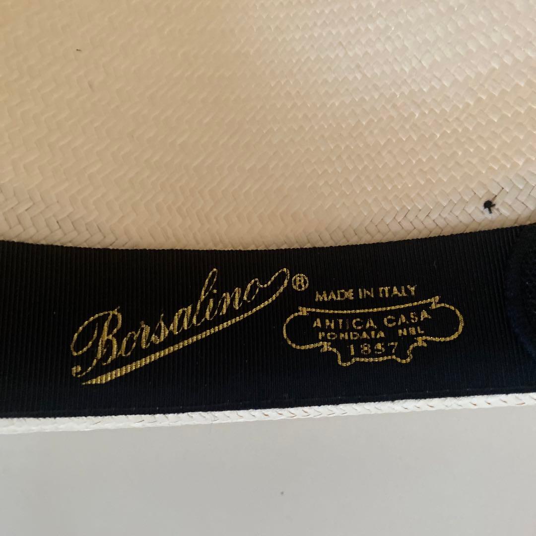 ボルサリーノ　ワイドブリム　57 収納箱つき