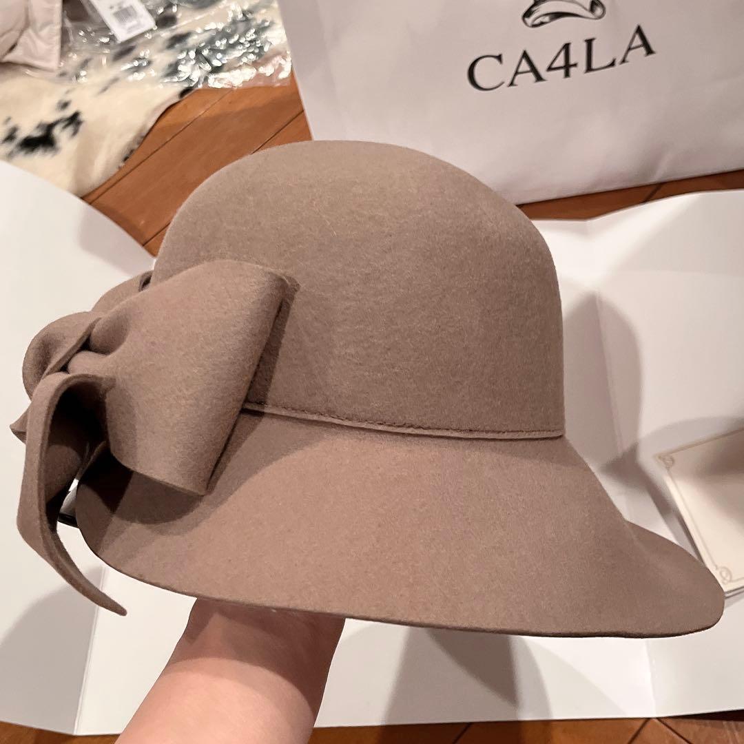 新品未使用CA4LA brulees3リボンハット　カシラ