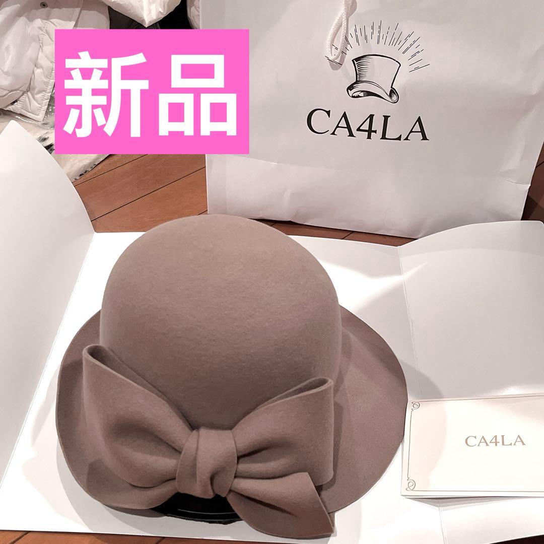 新品未使用CA4LA brulees3リボンハット　カシラ