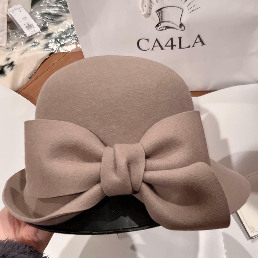 新品未使用CA4LA brulees3リボンハット　カシラ