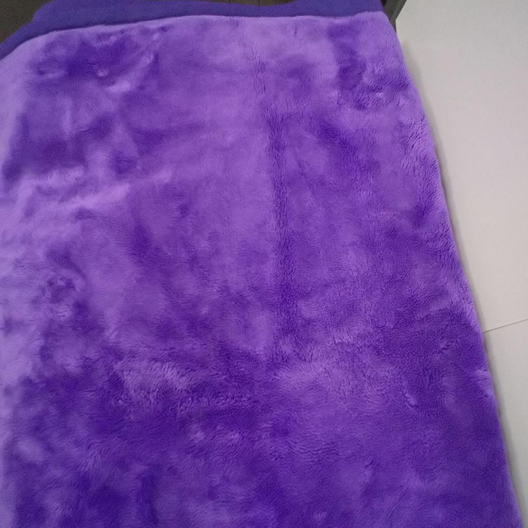 般若心経 毛布 シングル 合わせ 藤色 寝具 昭和レトロ毛布 般若心経 グッズ