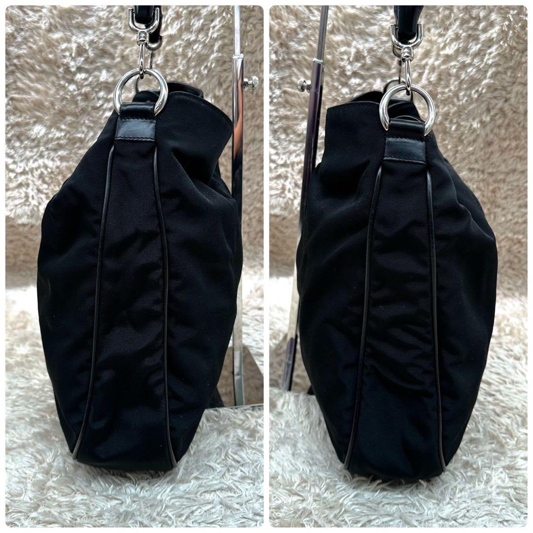 【美品】グッチ ハンドバッグ ブラック バンブー キャンバス ユニセックス