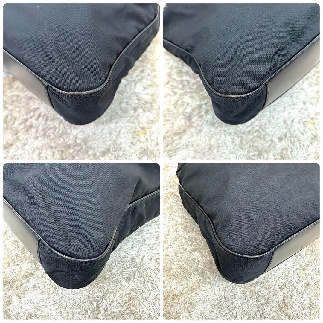 【美品】グッチ ハンドバッグ ブラック バンブー キャンバス ユニセックス