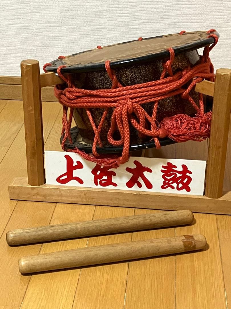 和太鼓 直径約34.5cm バチ3本付き