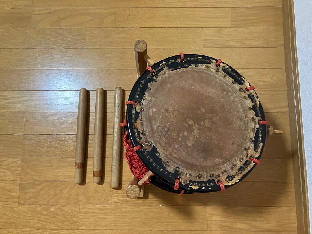 和太鼓 直径約34.5cm バチ3本付き