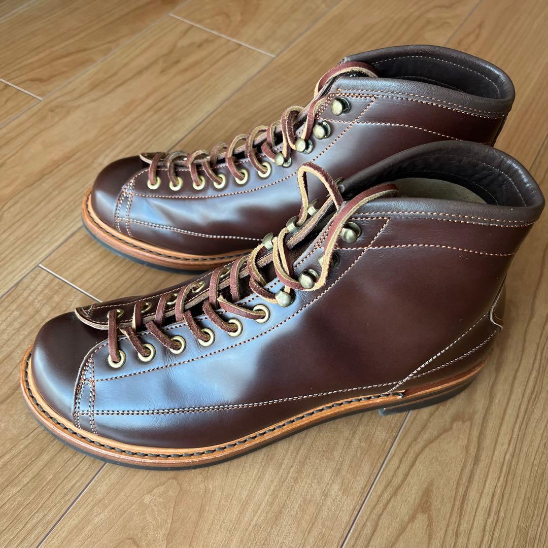 【新品同様】ロン・ウルフLONEWOLF ワイヤーマンブーツ サイズ9 ブラウン