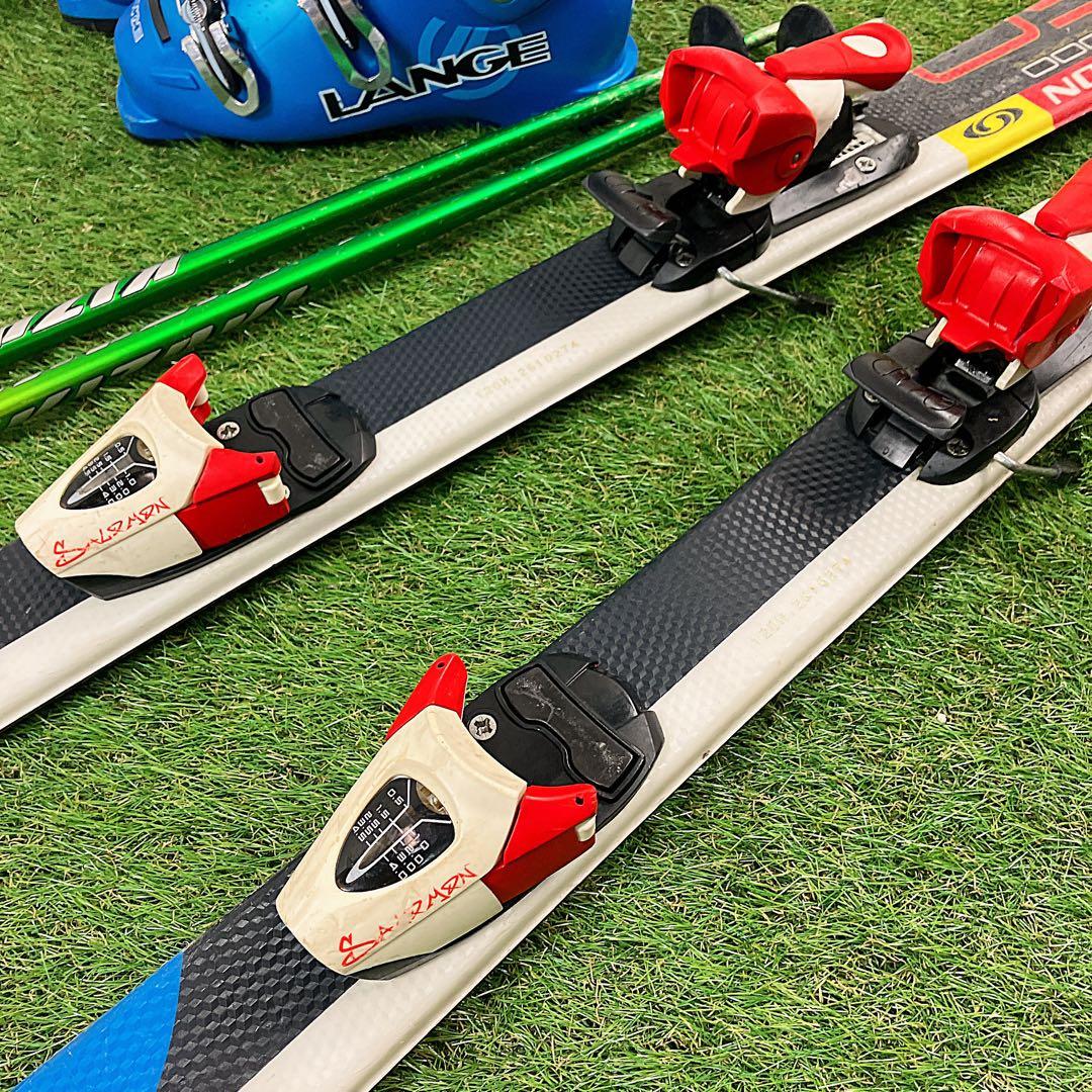 即乗り　セット　120cm 靴24cm SALOMON 子供用スキーセット