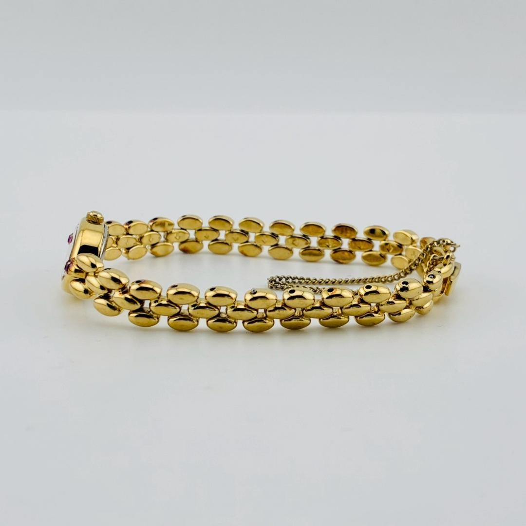 【電池交換済】SEIKO　レディース腕時計　2pカラーストーン　ゴールド