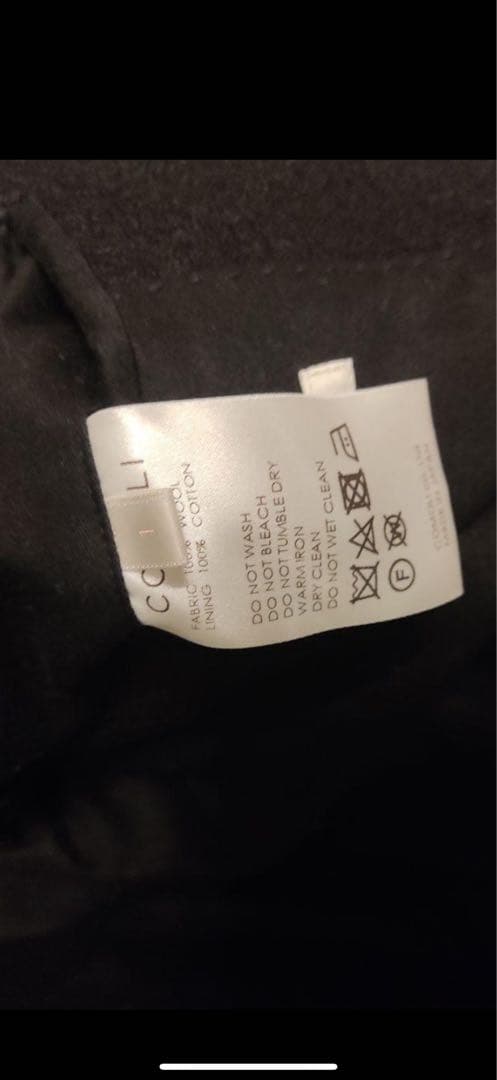 COMOLI ウール ショールカラーコート　サイズ1