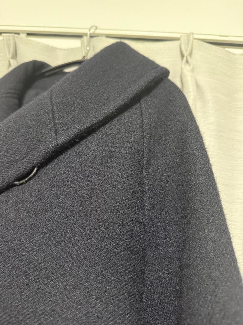 COMOLI ウール ショールカラーコート　サイズ1