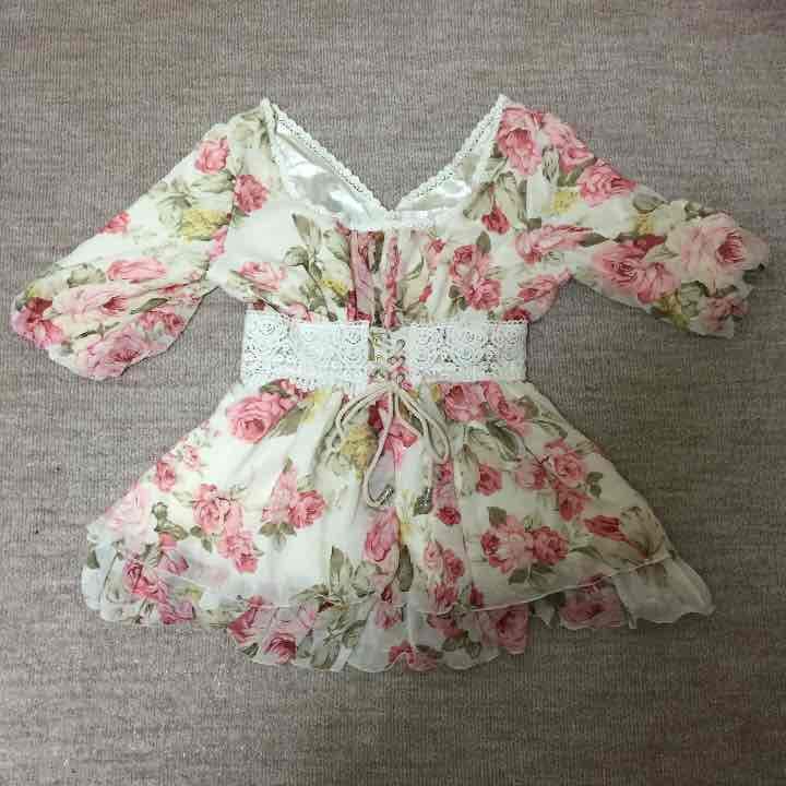 リズリサ花柄トップス