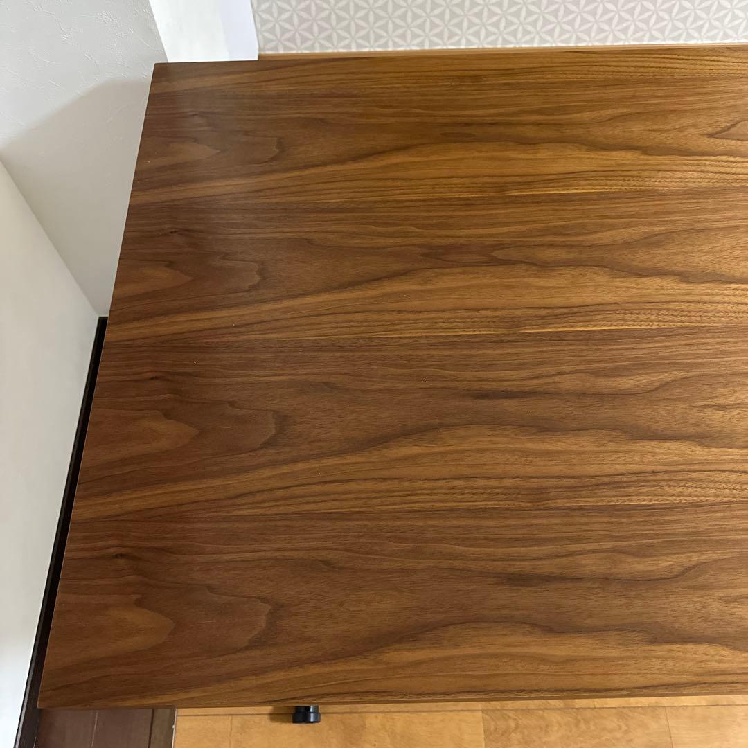 【直接引き取り可】ニトリ 昇降式ダイニングテーブル(ウォルナット)