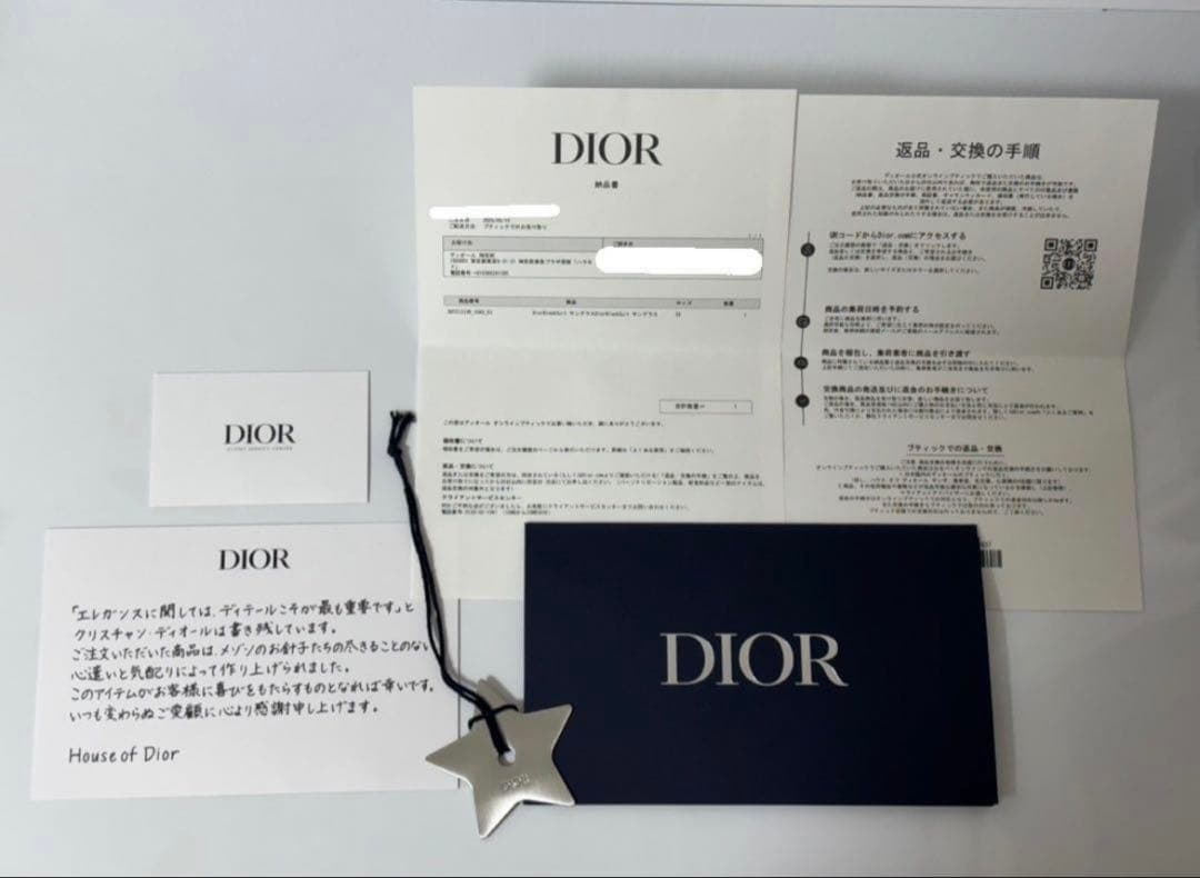Dior ブラック サングラス
