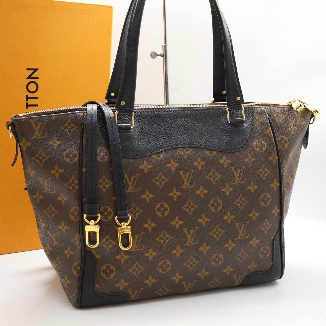 【超美品】　ルイヴィトン　エストレーラＭＭ　ノワール　モノグラム　トートバッグ