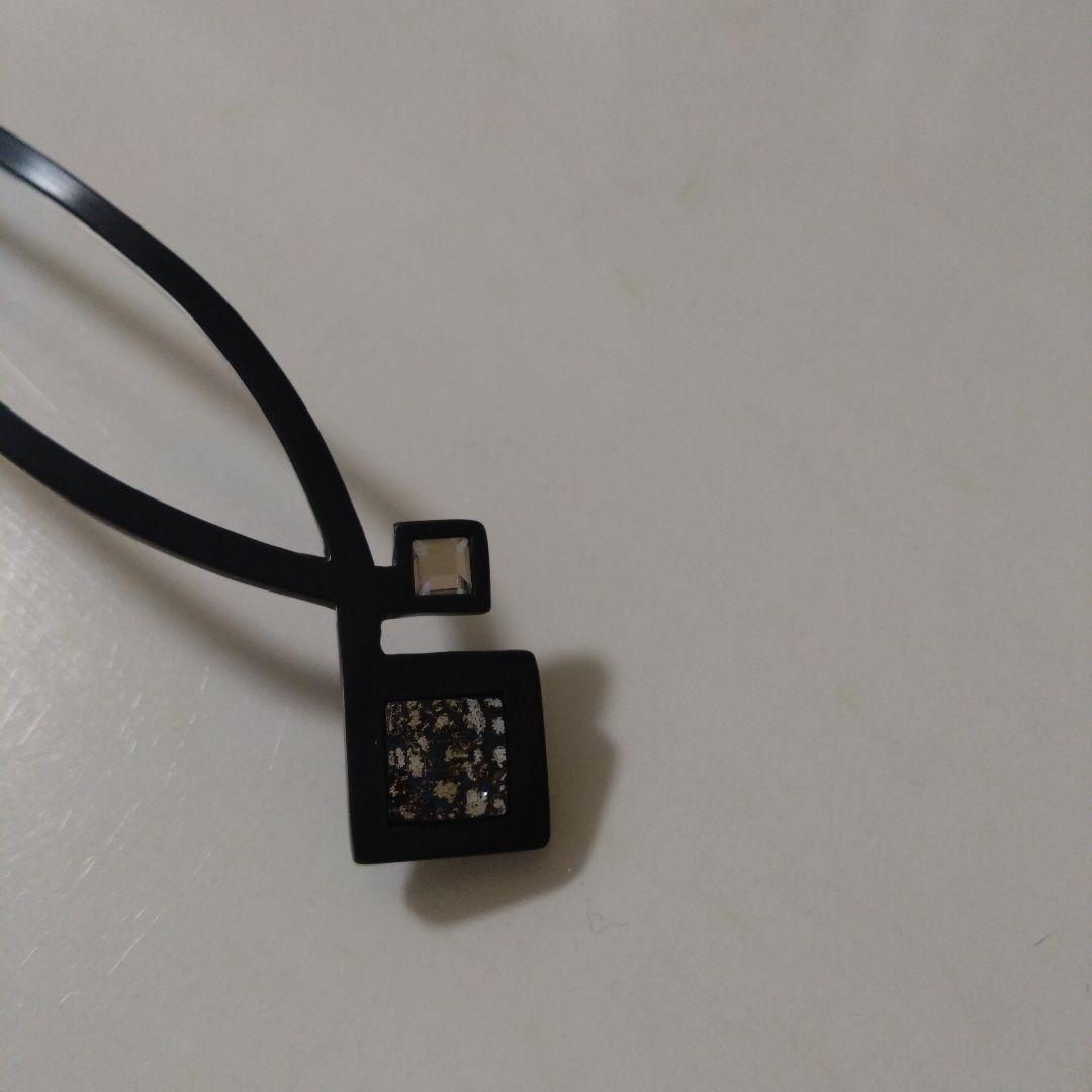 コレットマルーフ　メタル　ピカソ　ヘアピン　サテンブラック