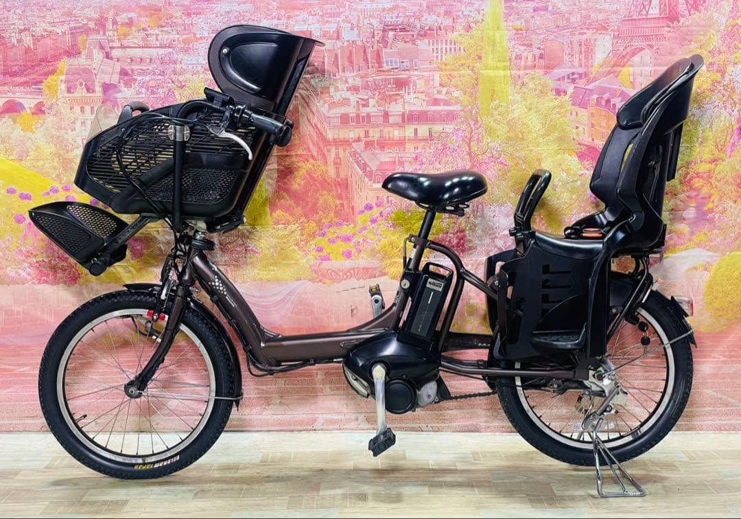 ZK3306 電動自転車 ブリヂストン アンジェリーノ 子供乗せ 20インチ