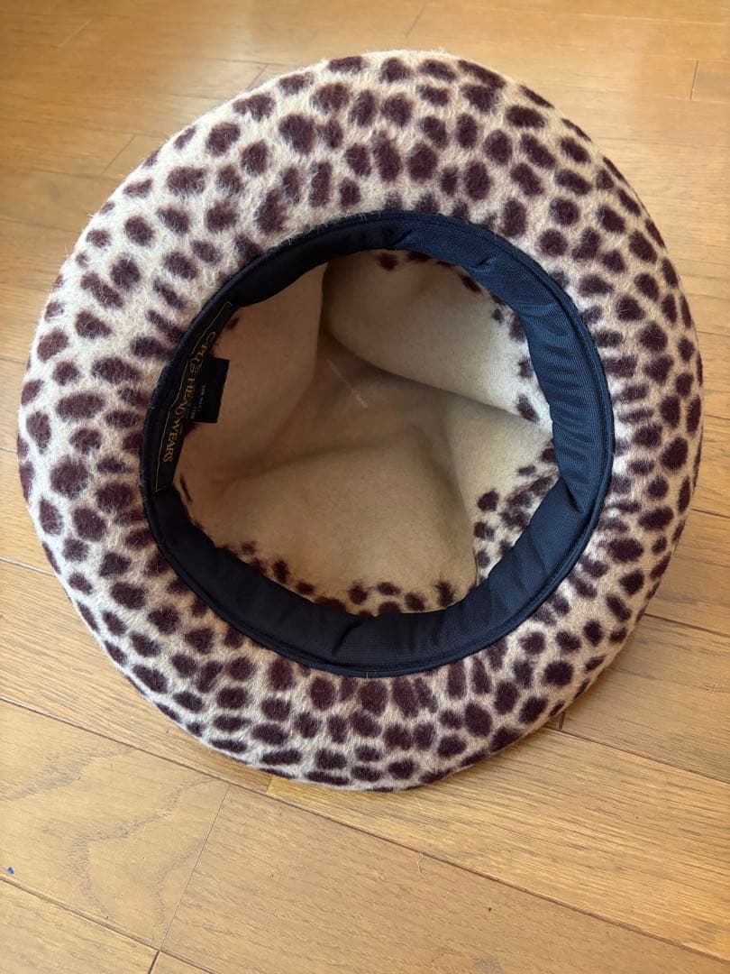 マウンテンハット　ヒョウ柄