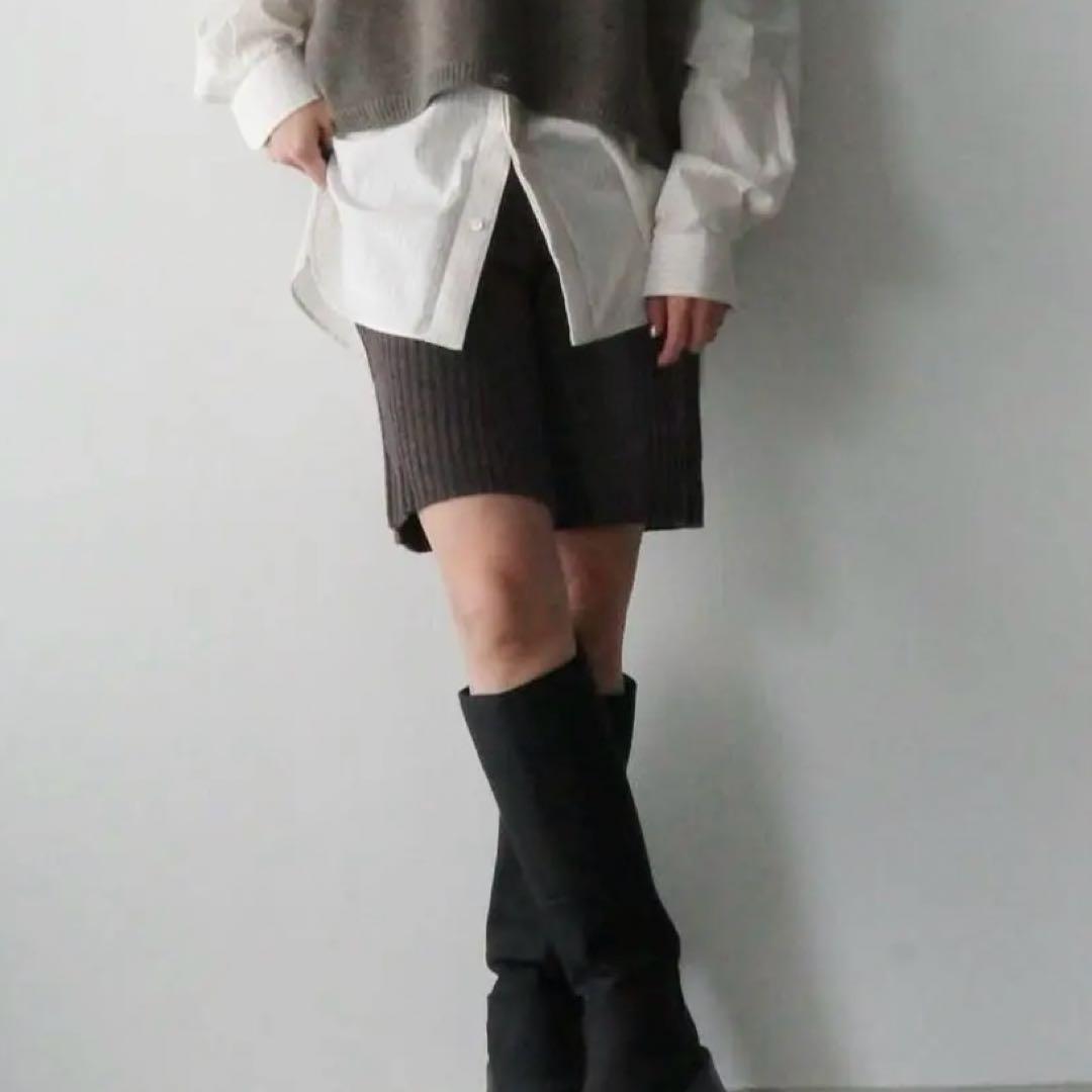 Ajwain カシミヤショートパンツ brown