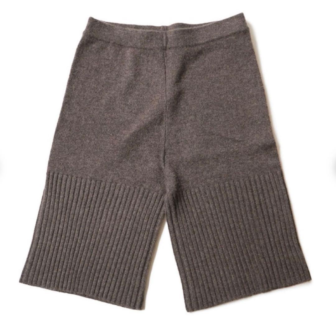 Ajwain カシミヤショートパンツ brown