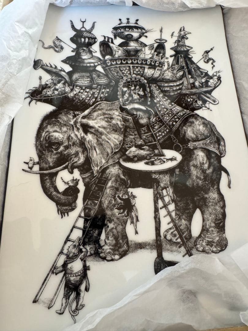 ヒグチユウコ展　サーカスエンド　31cm角皿　babel 食器　皿