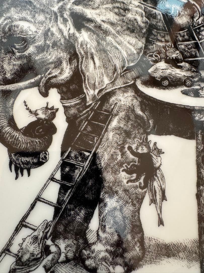 ヒグチユウコ展　サーカスエンド　31cm角皿　babel 食器　皿