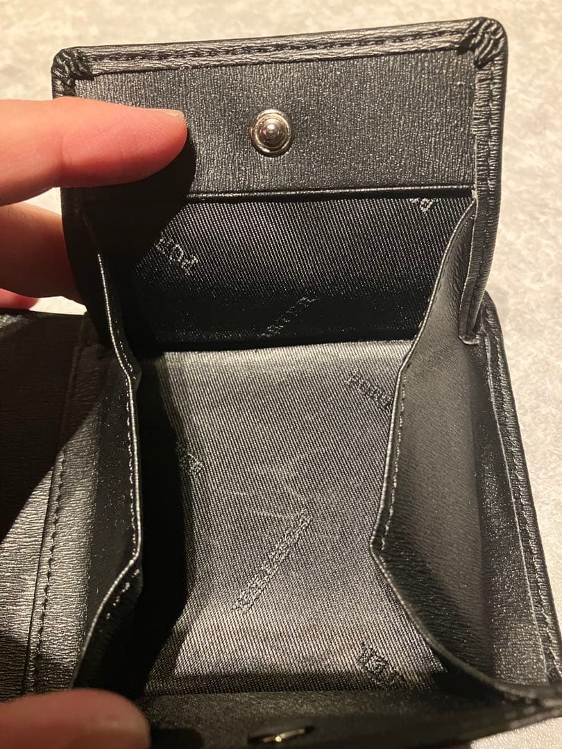 ポーターPORTER カレント　二つ折り財布　ブラック　箱付