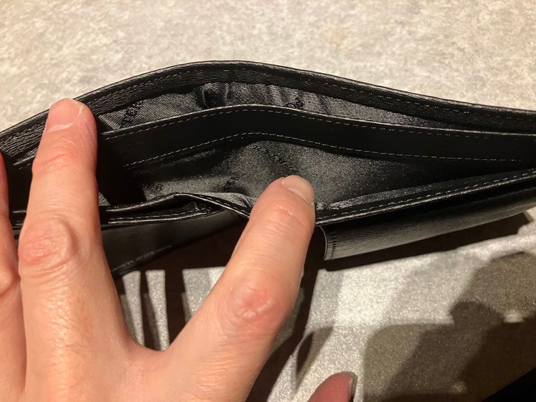 ポーターPORTER カレント　二つ折り財布　ブラック　箱付