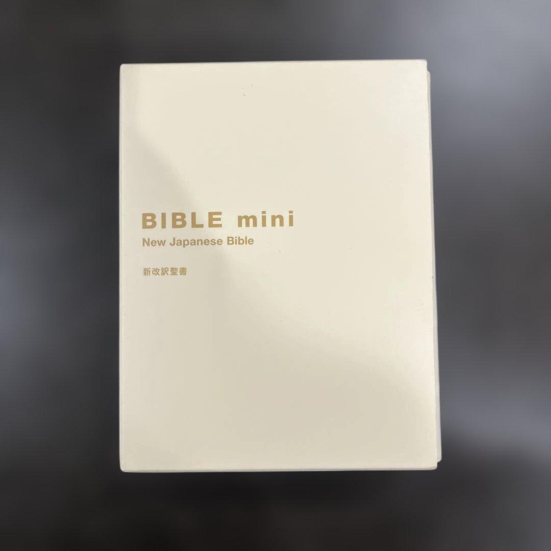 バイブルミニBIBLE mini 新改訳 聖書 アイボリー　箱あり
