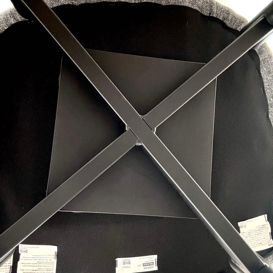 【美品/送料込】IKEA ヤンオロフ回転パーソナルチェア ミディアムグレー 2脚