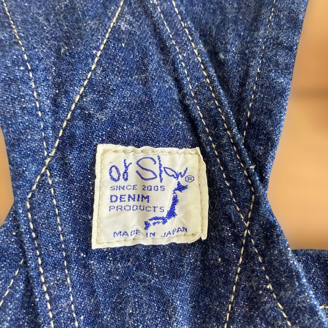 【or slow /オアスロウ】サロペット　インディゴ