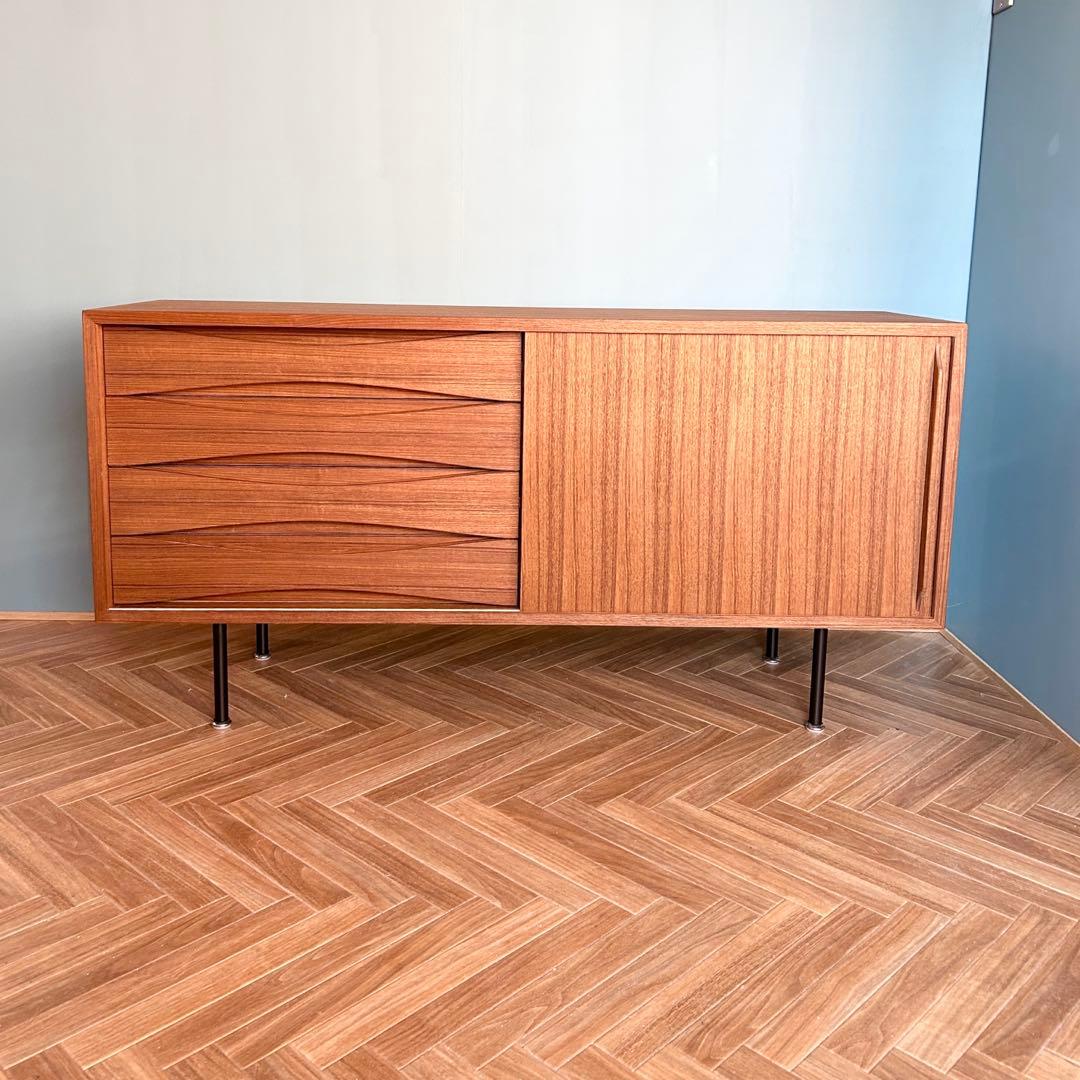 裏*庭様 チーク サイドボード チェスト 北欧 ミッドセンチュリー ビンテージ