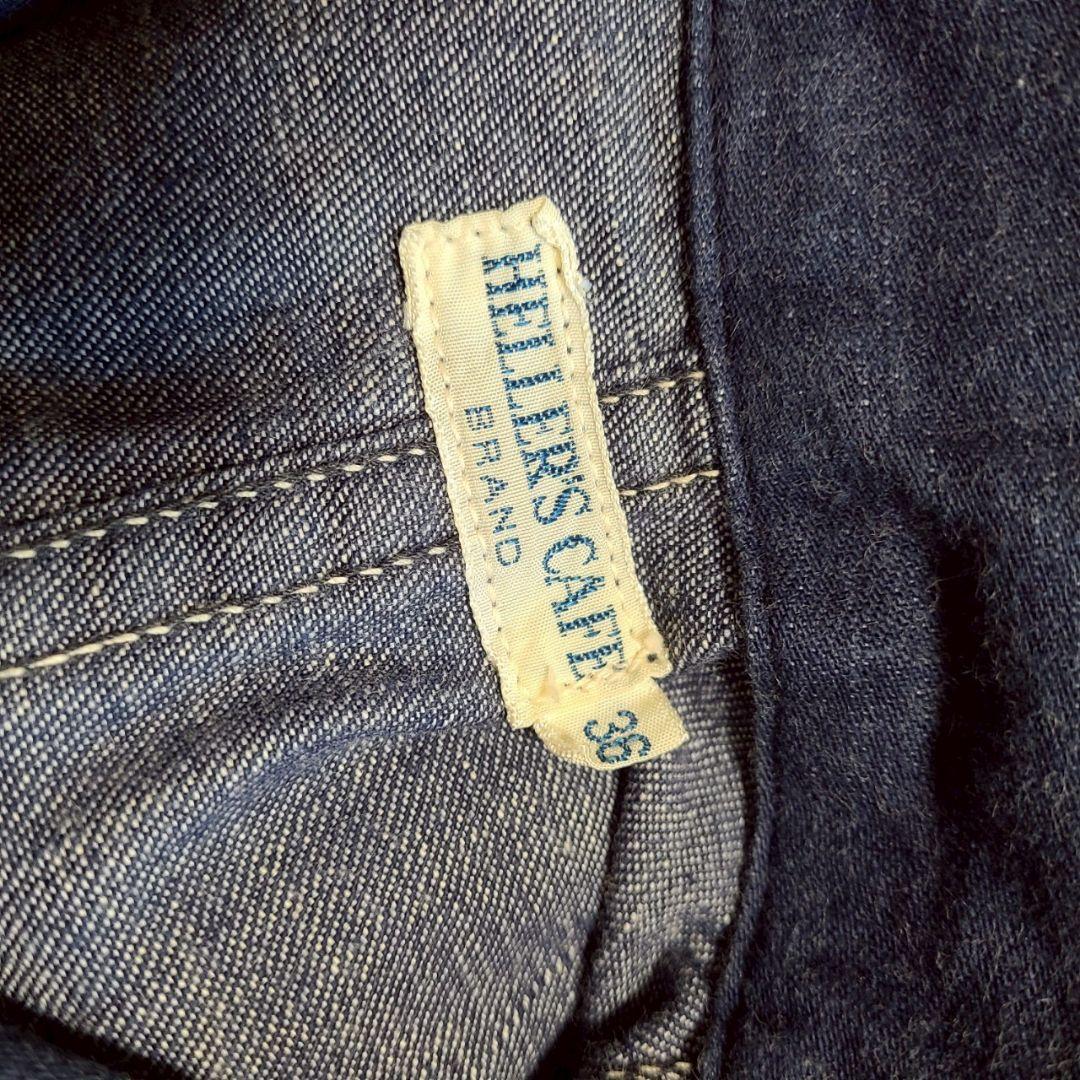 ヘラーズカフェ デニム カバーオール デニムジャケット 羽織 36 ウェアハウス