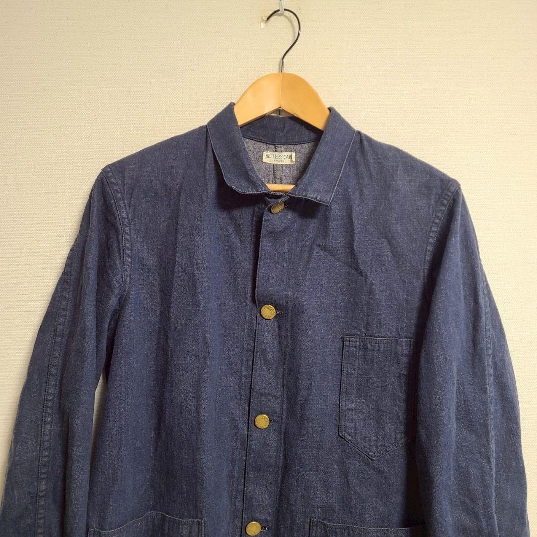 ヘラーズカフェ デニム カバーオール デニムジャケット 羽織 36 ウェアハウス
