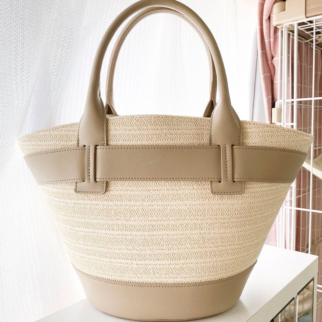 herlipto Palma Tote Bag taupe カゴバッグ