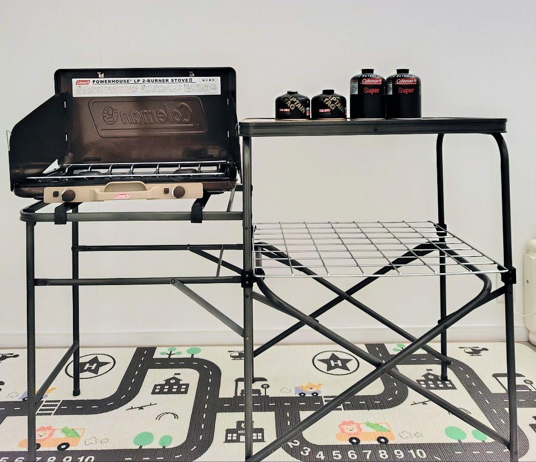 【直接取引】Coleman キッチンテーブルとツーバーナーセット