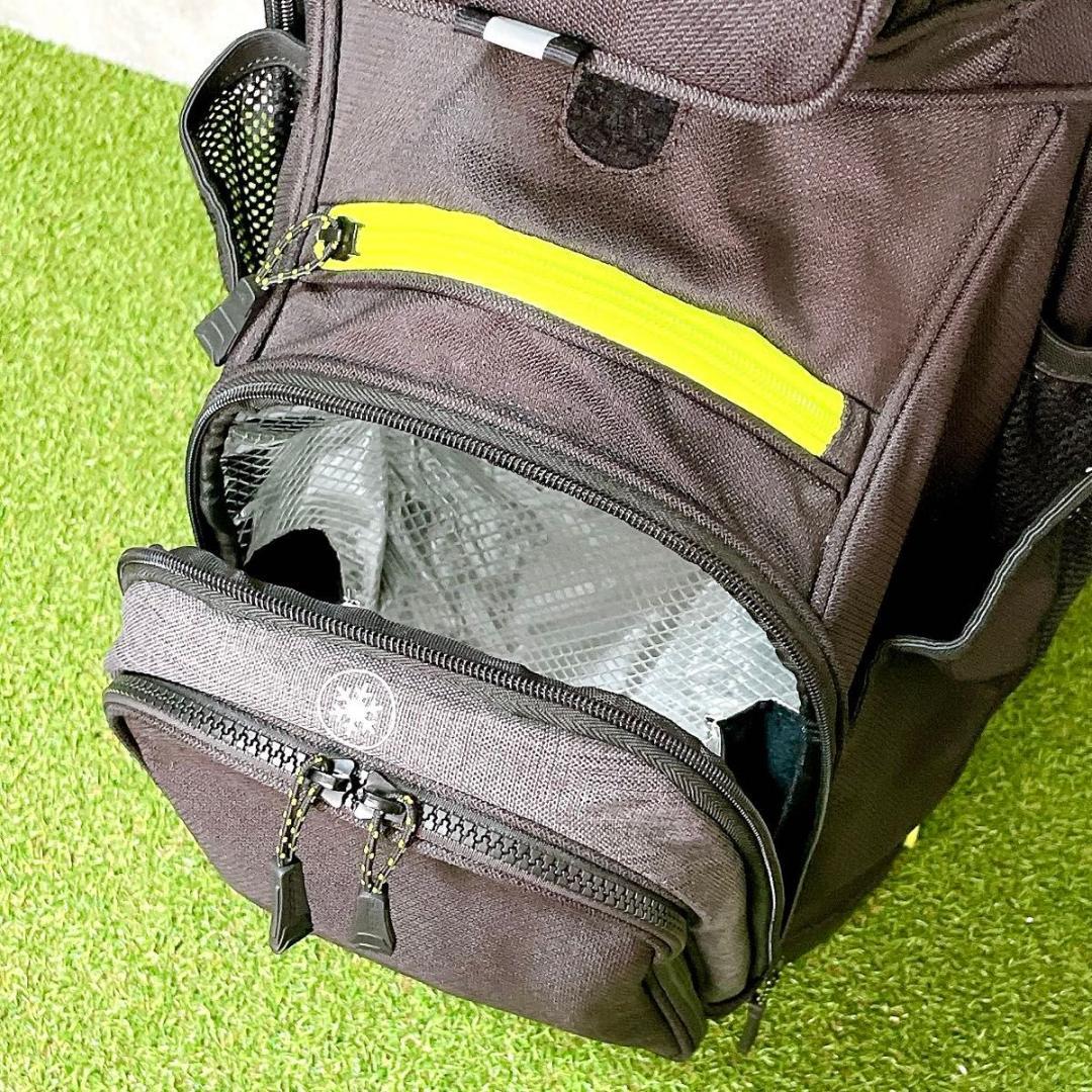 美品 cobra キャディバッグ 多機能モデル カート式 保温 傘入れ 多収納