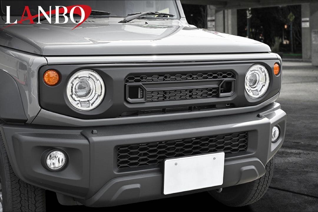 ジムニー　マークレスグリル LANBO JB64.JB74 マットブラック
