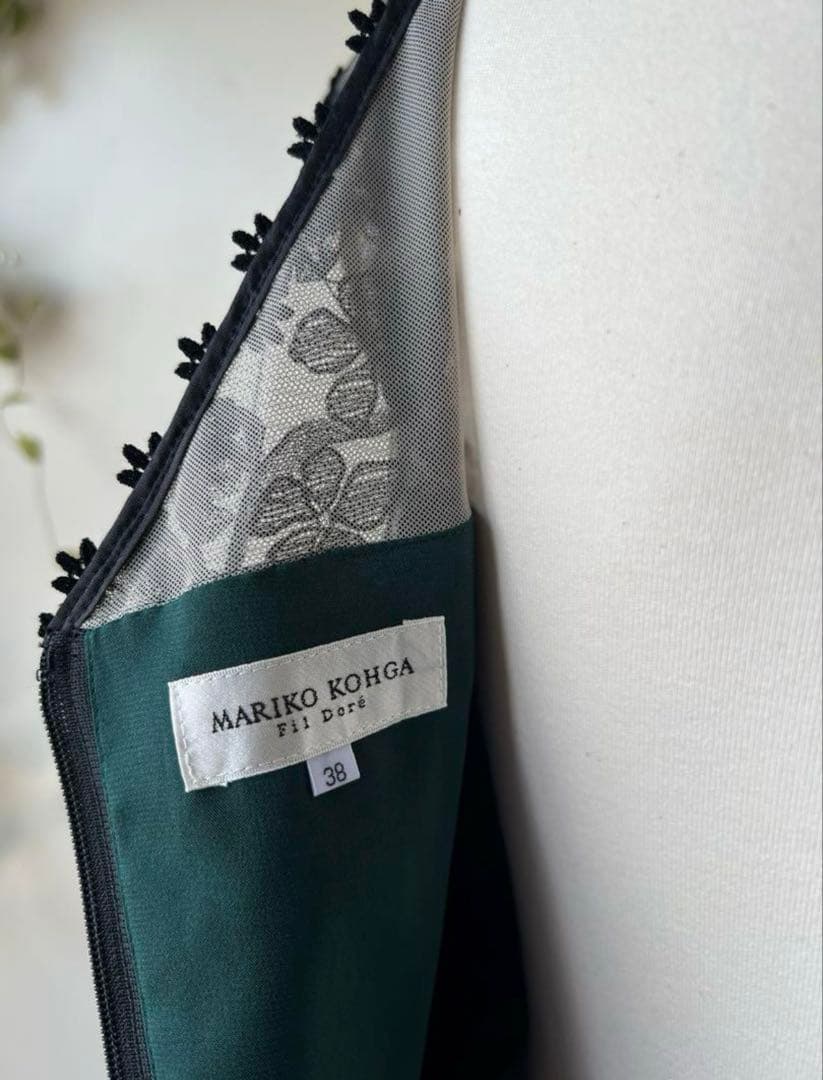新品東京ソワールMARIKO KOHGA ドレスワンピース　38号