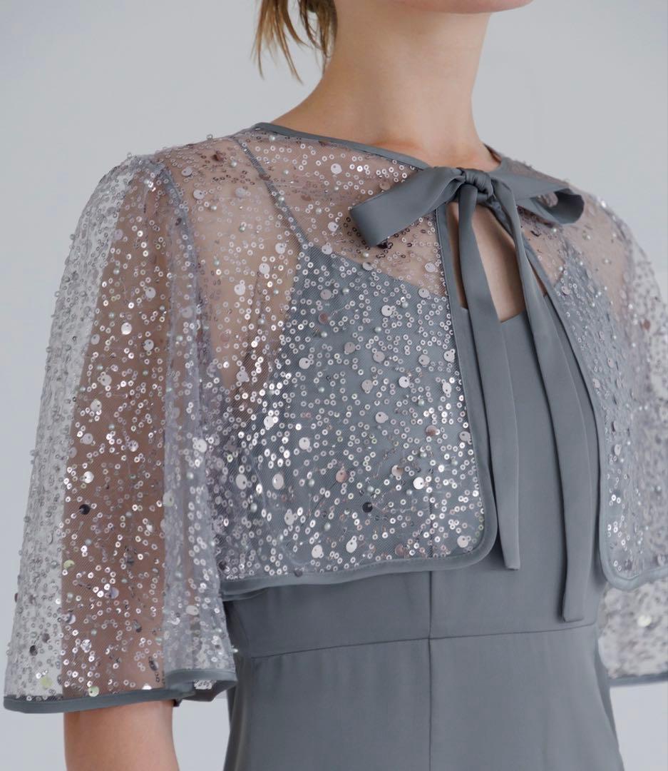 Leja スパンコールビジューボレロマーメイドワンピースドレス