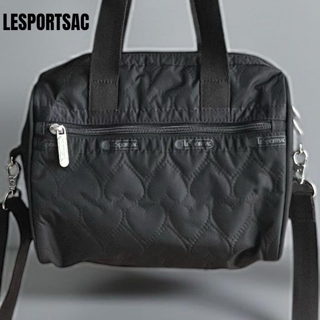 美品 LESPORTSAC EVERYDAY SM SATCHEL BLACK