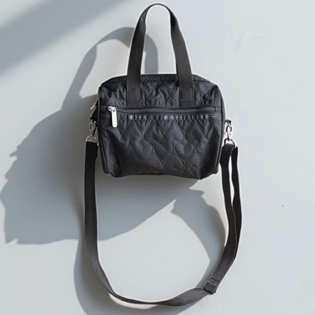 美品 LESPORTSAC EVERYDAY SM SATCHEL BLACK
