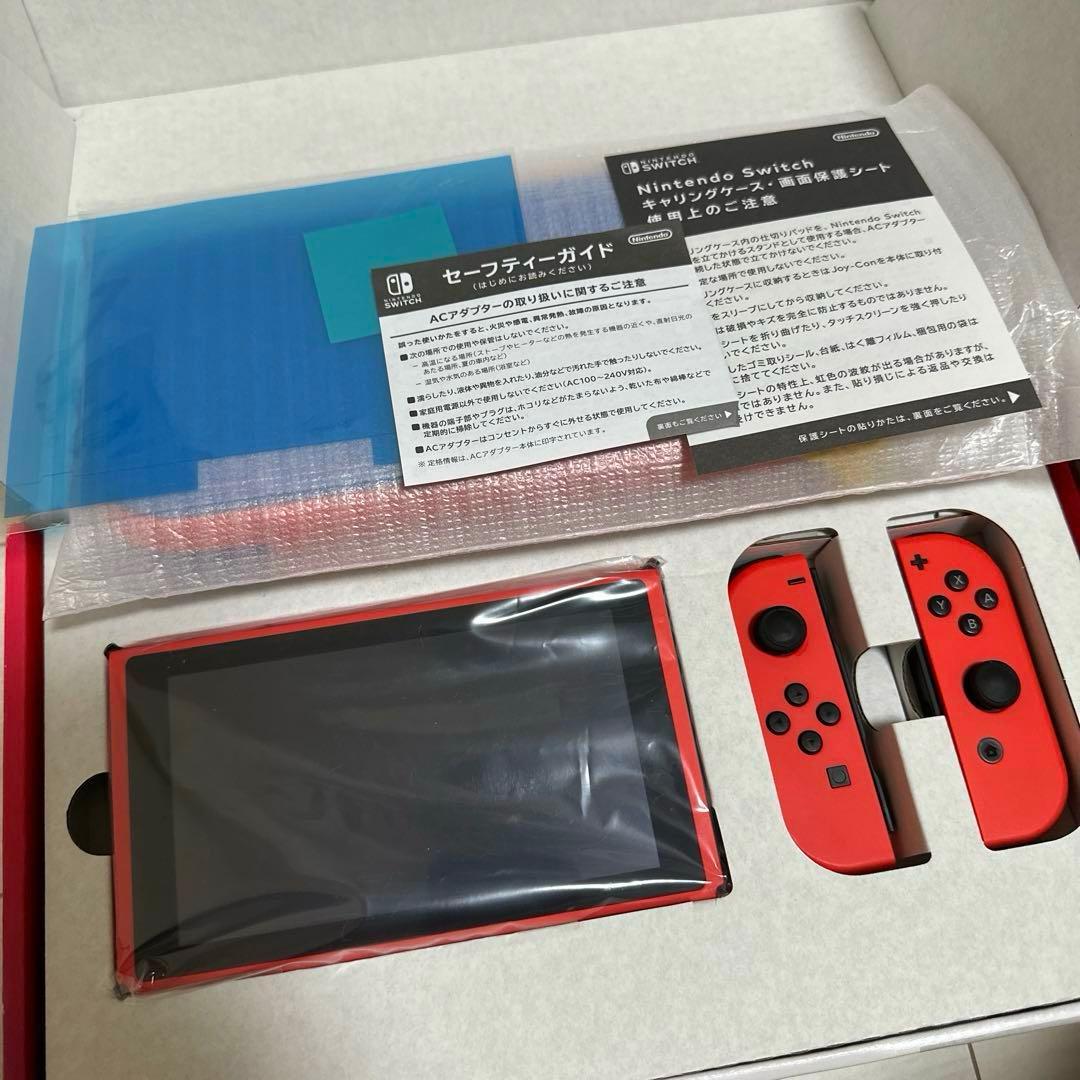 Nintendo switch 本体 マリオレッド